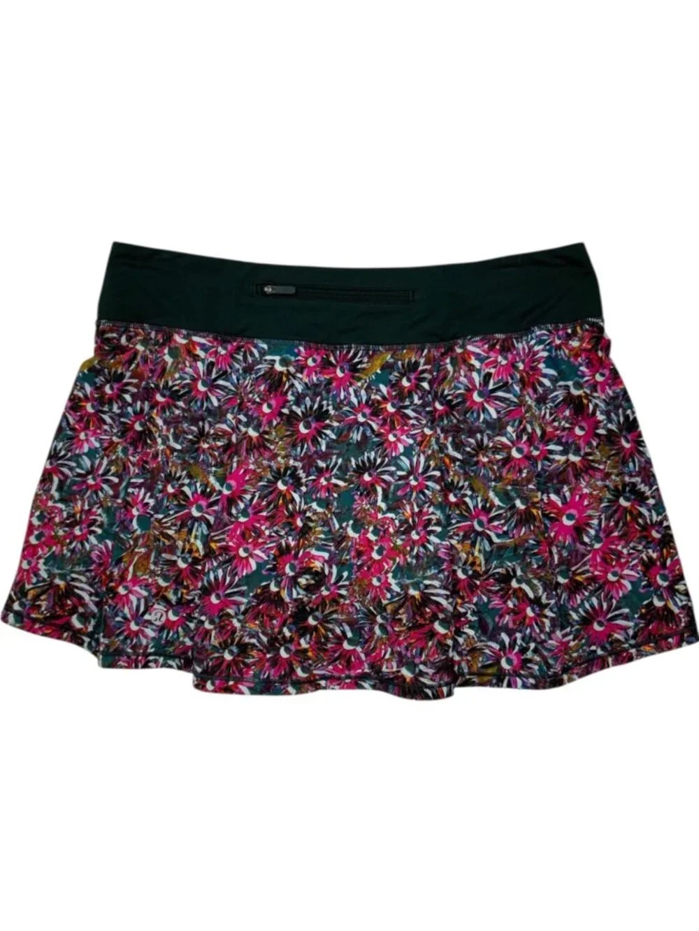 Lululemon Pace Rival Mid-Rise Skirt Skort 10 Vivid Floral Tone Multi Tennis